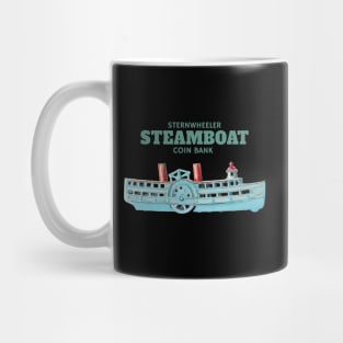 Sternwheeler Steamboat Coin Bank Mug